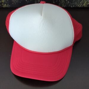 Red and White Kids Cap